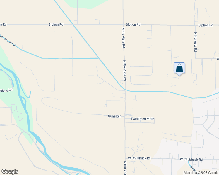 map of restaurants, bars, coffee shops, grocery stores, and more near 10870 Cumberland Road in Chubbuck