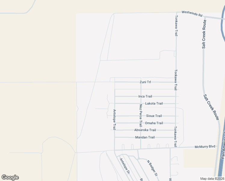 map of restaurants, bars, coffee shops, grocery stores, and more near Antelope Trail in Bar Nunn