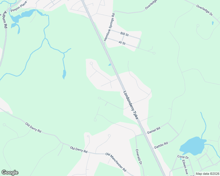 map of restaurants, bars, coffee shops, grocery stores, and more near 6 Mirra Avenue in Derry