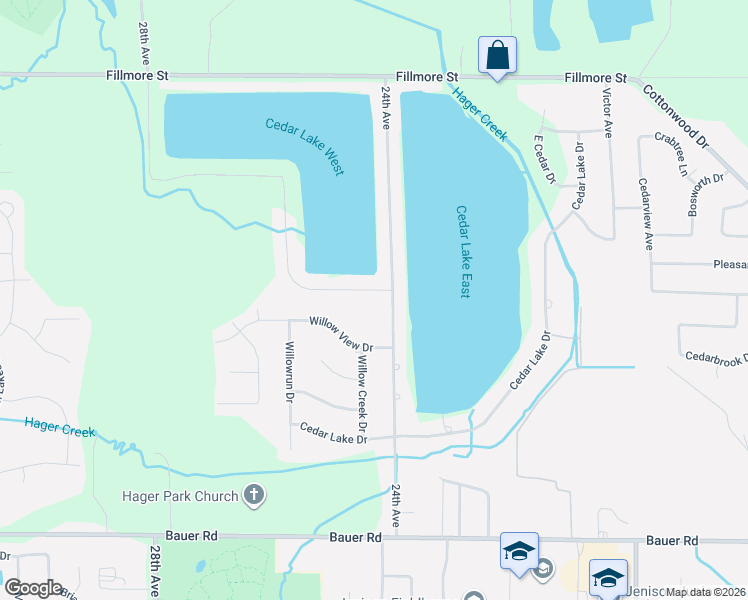 map of restaurants, bars, coffee shops, grocery stores, and more near 8745 24th Avenue in Georgetown Township