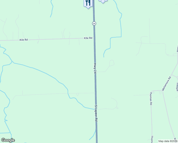 map of restaurants, bars, coffee shops, grocery stores, and more near 4372 South Lapeer Road in Metamora