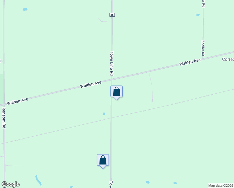 map of restaurants, bars, coffee shops, grocery stores, and more near 11035 Walden Avenue in Alden