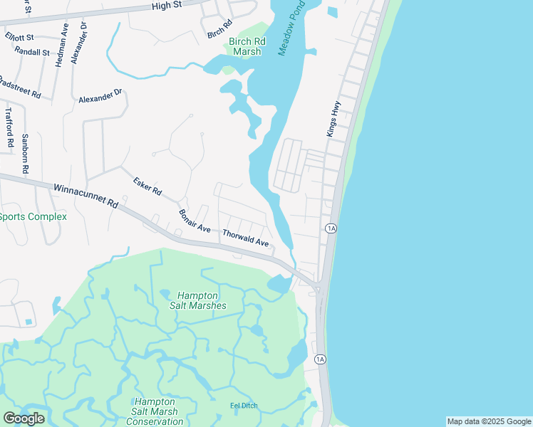 map of restaurants, bars, coffee shops, grocery stores, and more near 2 Sapphire Avenue in Hampton