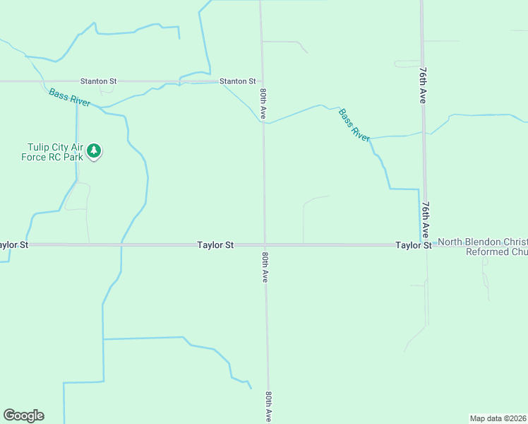 map of restaurants, bars, coffee shops, grocery stores, and more near 8830-9012 80th Avenue in Zeeland