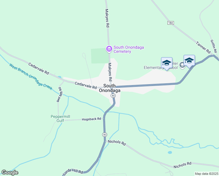 map of restaurants, bars, coffee shops, grocery stores, and more near in South Onondaga