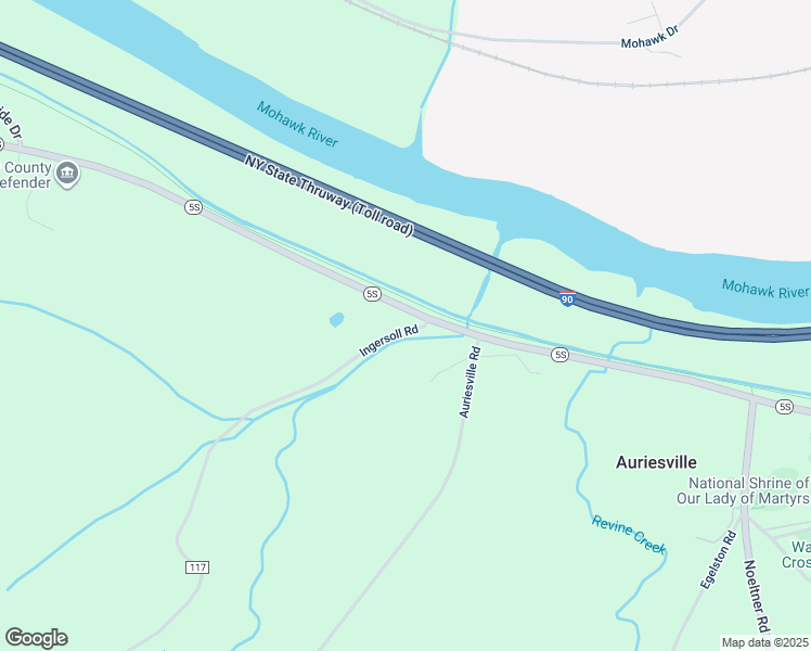 map of restaurants, bars, coffee shops, grocery stores, and more near 763 Ingersoll Road in Fultonville