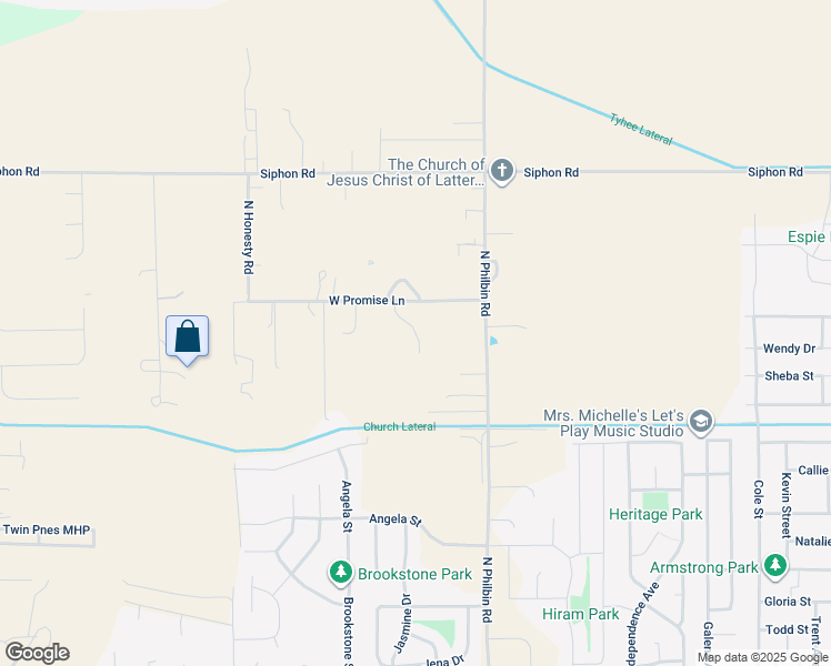 map of restaurants, bars, coffee shops, grocery stores, and more near 14181 West Promise Lane in Pocatello