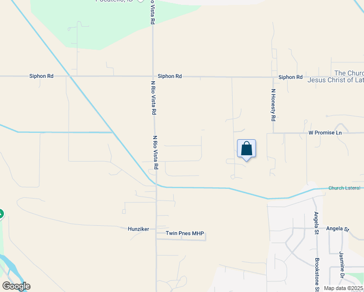 map of restaurants, bars, coffee shops, grocery stores, and more near 11573 North Rio Vista Road in Pocatello
