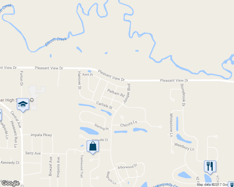 map of restaurants, bars, coffee shops, grocery stores, and more near 14 Pelham Road in Lancaster