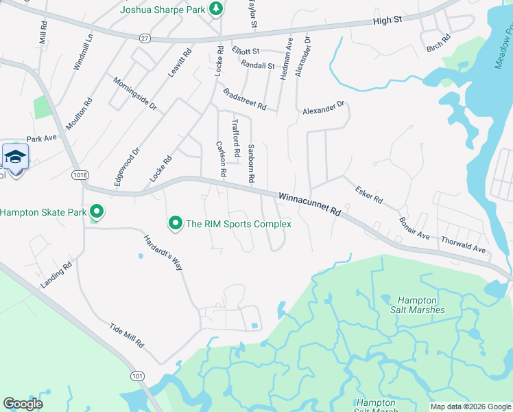 map of restaurants, bars, coffee shops, grocery stores, and more near 6 Richard Street in Hampton