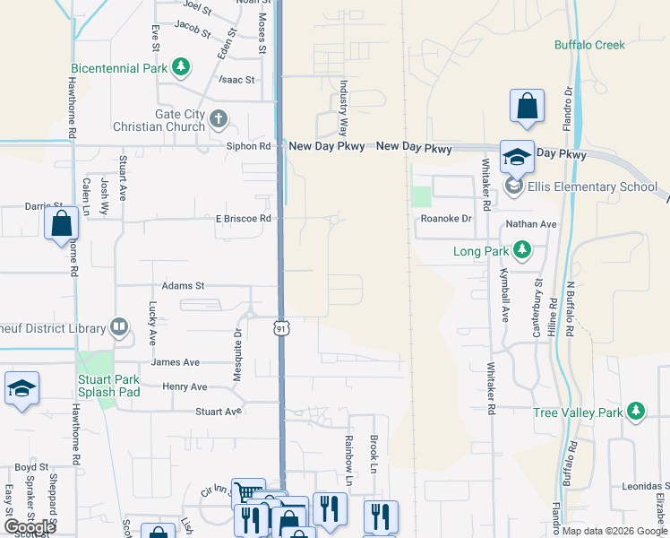map of restaurants, bars, coffee shops, grocery stores, and more near 5362 Diamond Circle in Pocatello