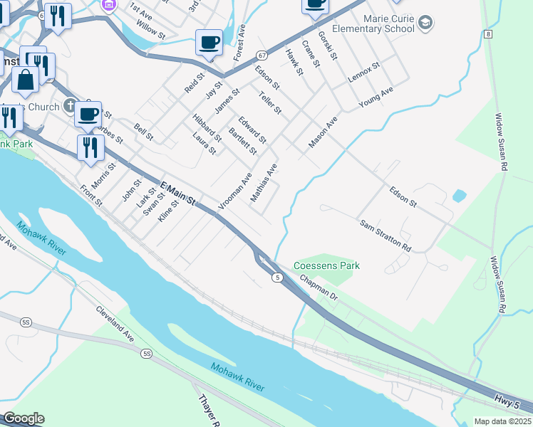 map of restaurants, bars, coffee shops, grocery stores, and more near 8 South Sec 10 Km in Amsterdam