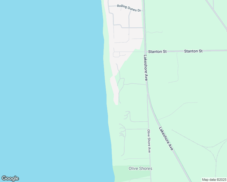 map of restaurants, bars, coffee shops, grocery stores, and more near 9019 Lake Shore Drive in West Olive