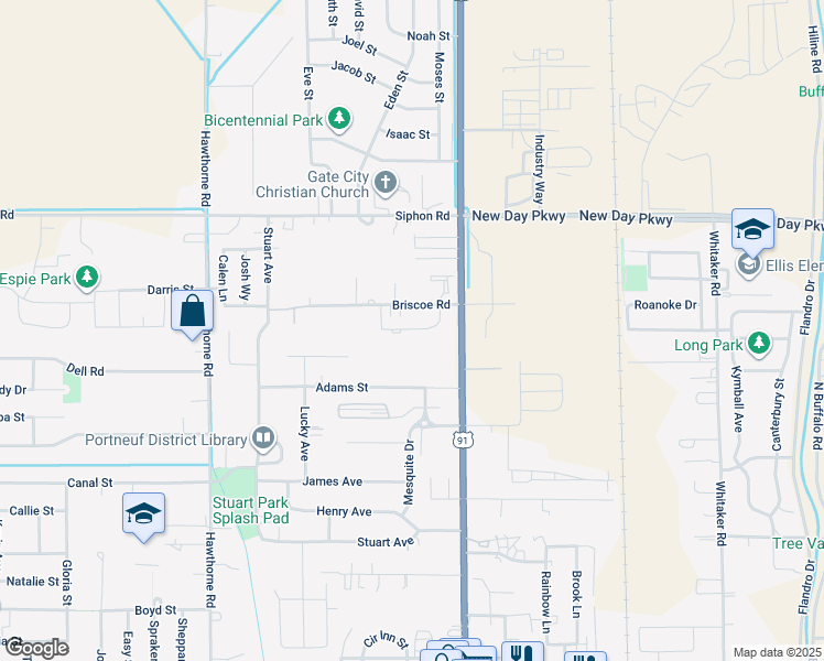 map of restaurants, bars, coffee shops, grocery stores, and more near 159 Belva Lane in Pocatello
