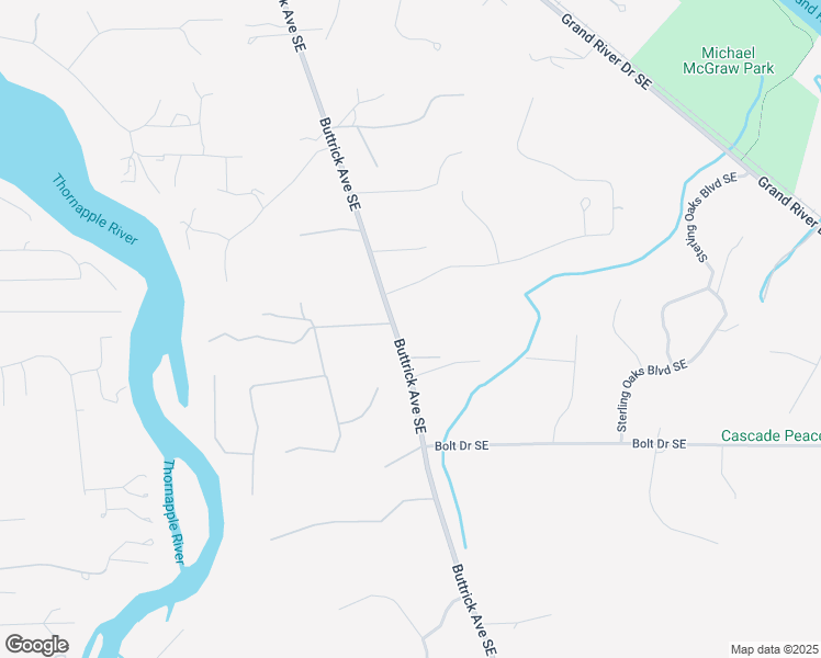 map of restaurants, bars, coffee shops, grocery stores, and more near 1835 Buttrick Avenue Southeast in Ada