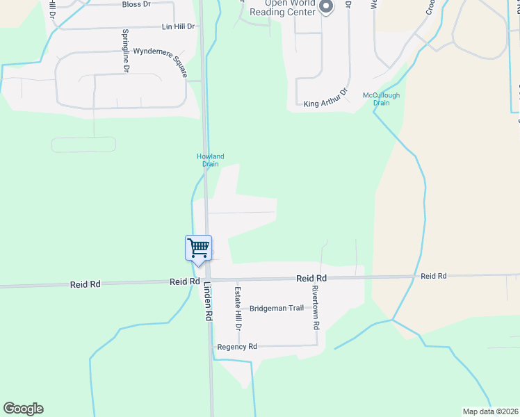 map of restaurants, bars, coffee shops, grocery stores, and more near 4439 Eastwood Drive in Swartz Creek