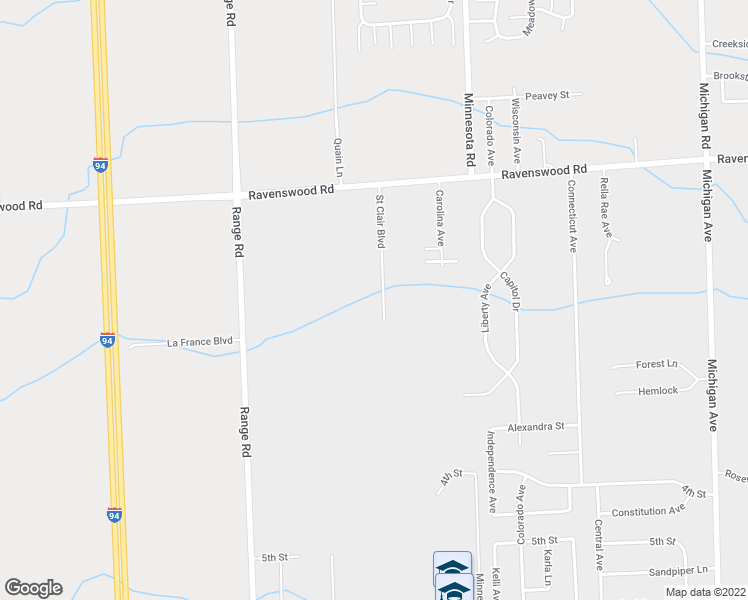 map of restaurants, bars, coffee shops, grocery stores, and more near 176 Saint Clair Boulevard in Marysville