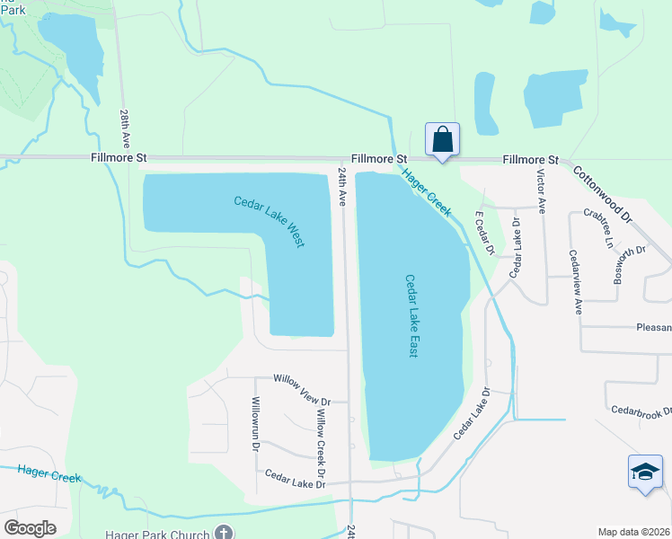 map of restaurants, bars, coffee shops, grocery stores, and more near 9031 24th Avenue in Georgetown Township