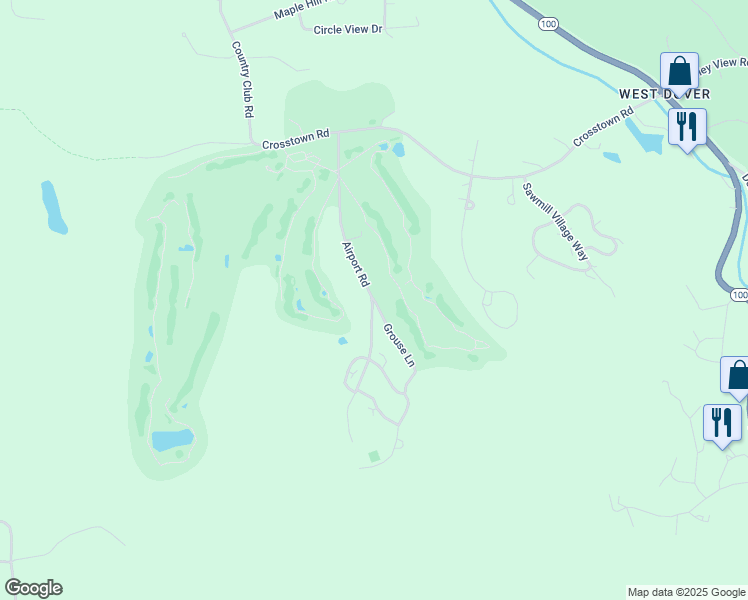 map of restaurants, bars, coffee shops, grocery stores, and more near 8 Grouse Lane in Dover