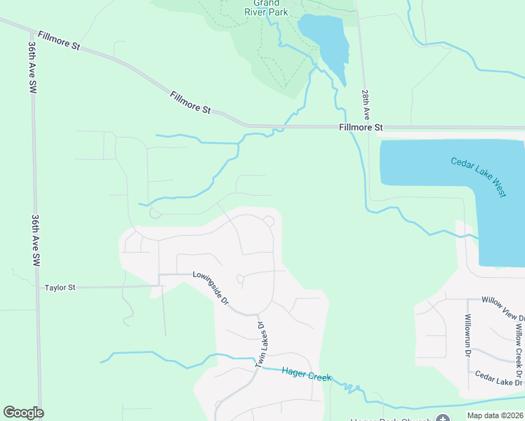 map of restaurants, bars, coffee shops, grocery stores, and more near 3000 Fillmore Street in Georgetown Township
