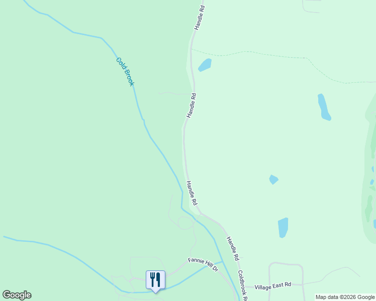 map of restaurants, bars, coffee shops, grocery stores, and more near 56 Handle Road in Dover