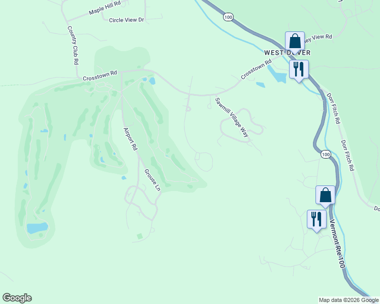 map of restaurants, bars, coffee shops, grocery stores, and more near 52 Springhill Road in Dover