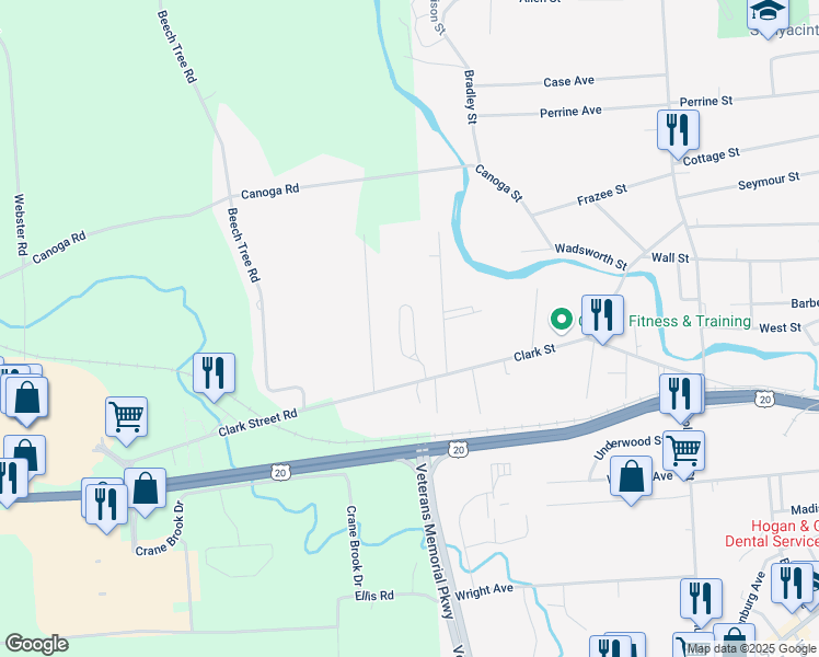 map of restaurants, bars, coffee shops, grocery stores, and more near 17 Greenview Circle in Auburn