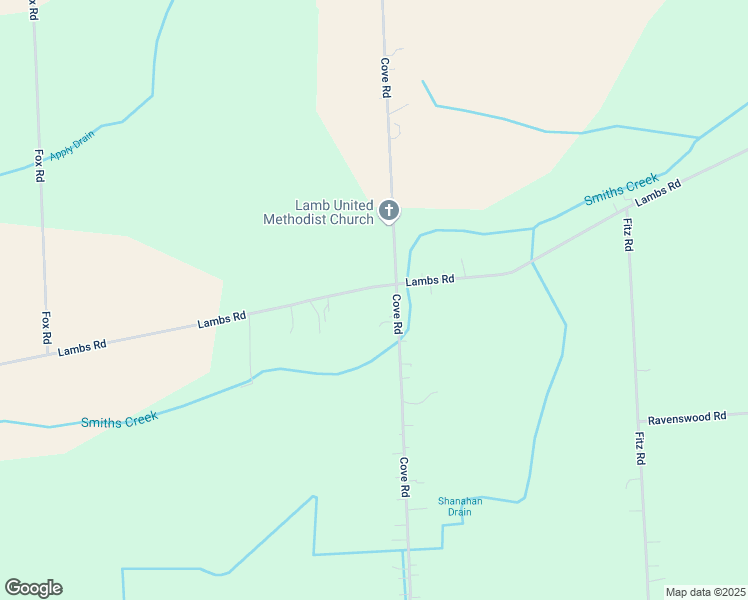 map of restaurants, bars, coffee shops, grocery stores, and more near 9643 Lambs Road in Goodells