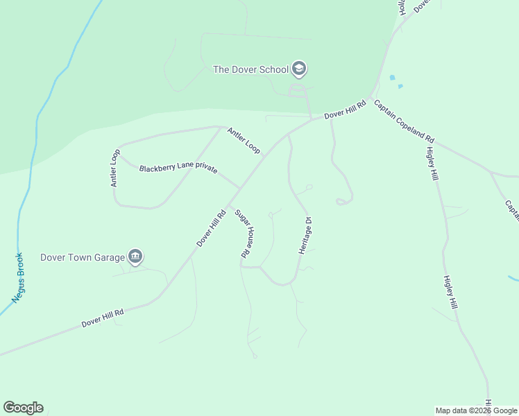 map of restaurants, bars, coffee shops, grocery stores, and more near 3 Sugar House Road in Dover
