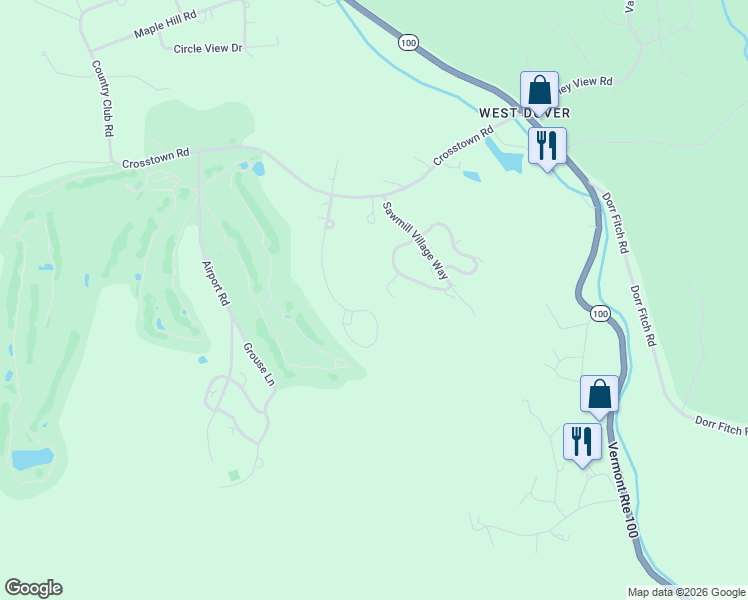 map of restaurants, bars, coffee shops, grocery stores, and more near 50 Springhill Road in Dover