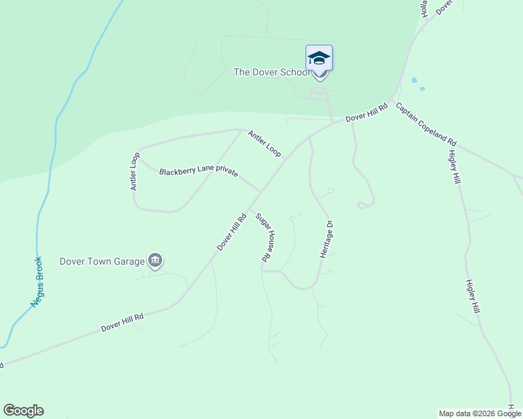 map of restaurants, bars, coffee shops, grocery stores, and more near 3 Sugar House Road in Dover