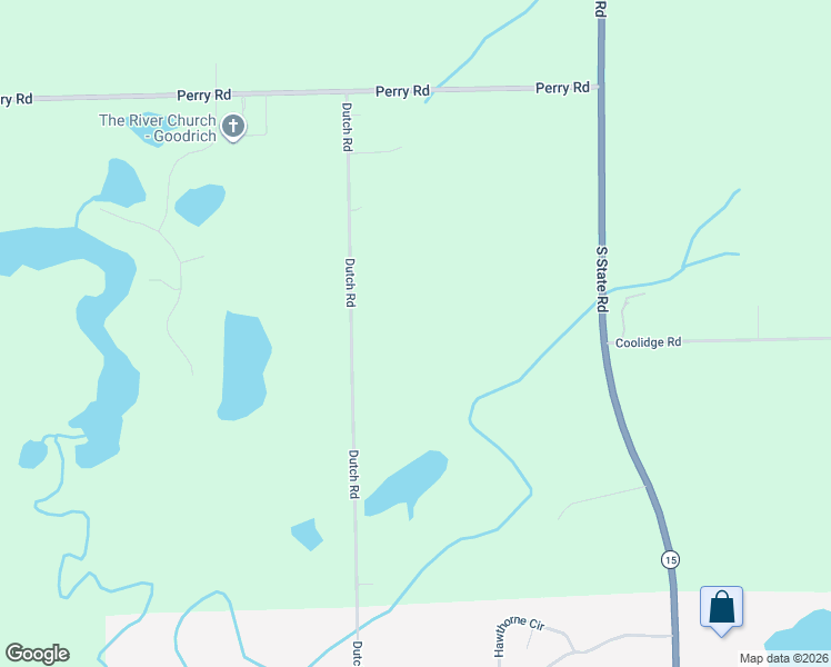 map of restaurants, bars, coffee shops, grocery stores, and more near 6509 Dutch Road in Goodrich