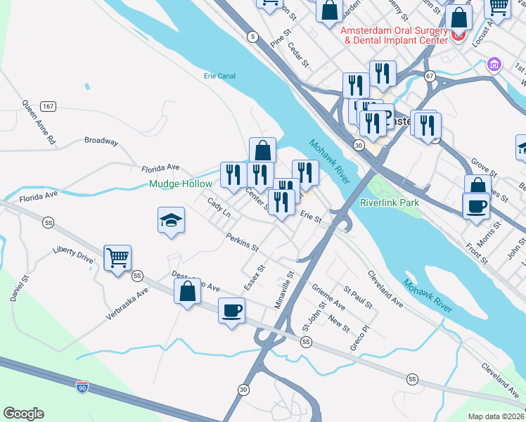 map of restaurants, bars, coffee shops, grocery stores, and more near in Amsterdam