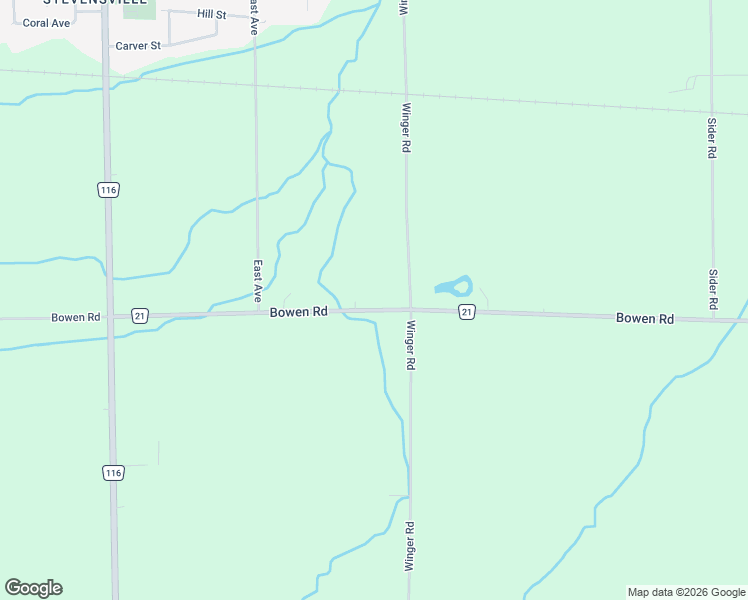 map of restaurants, bars, coffee shops, grocery stores, and more near 3406 Bowen Road in Fort Erie