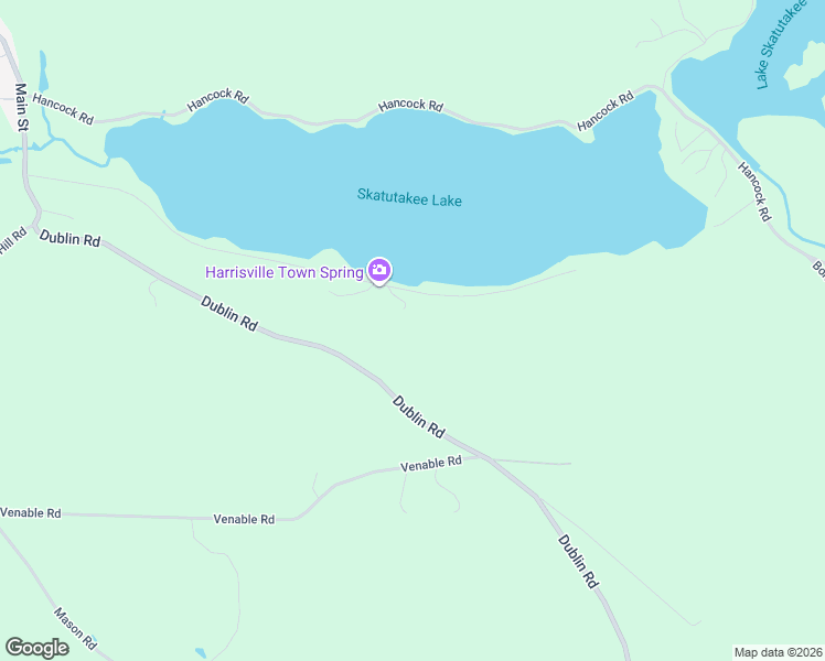 map of restaurants, bars, coffee shops, grocery stores, and more near 164 Skatutakee Lake Road in Harrisville