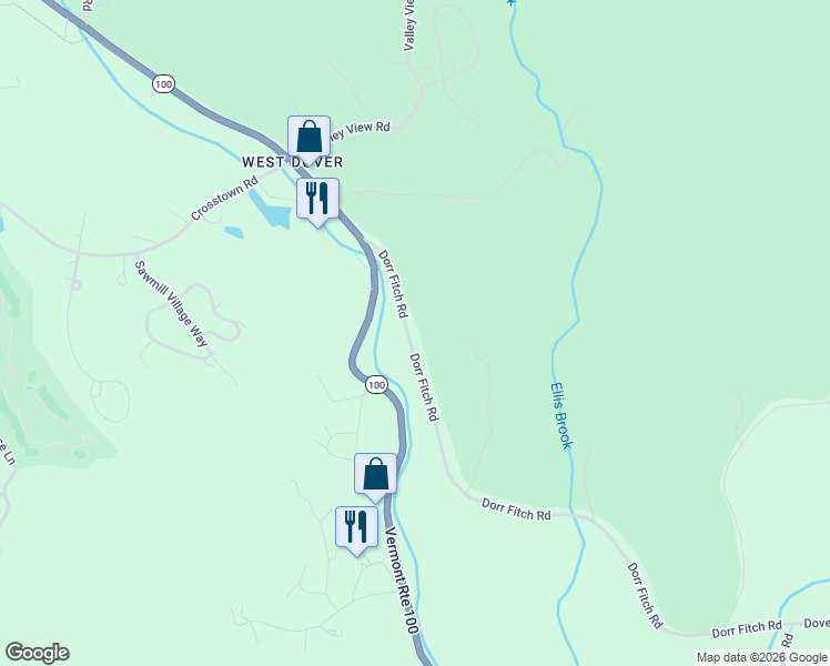 map of restaurants, bars, coffee shops, grocery stores, and more near 21 Dorr Fitch Road in Dover