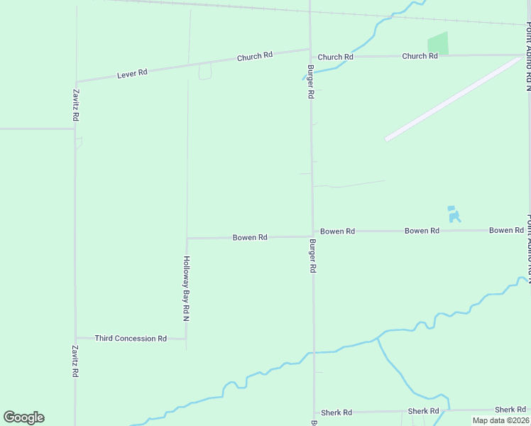 map of restaurants, bars, coffee shops, grocery stores, and more near 2227 Burger Road in Fort Erie