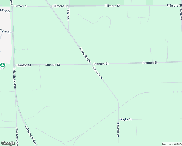 map of restaurants, bars, coffee shops, grocery stores, and more near 16670 Stanton Street in West Olive