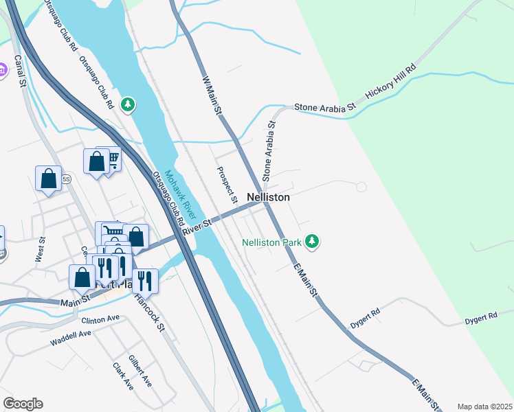 map of restaurants, bars, coffee shops, grocery stores, and more near in 