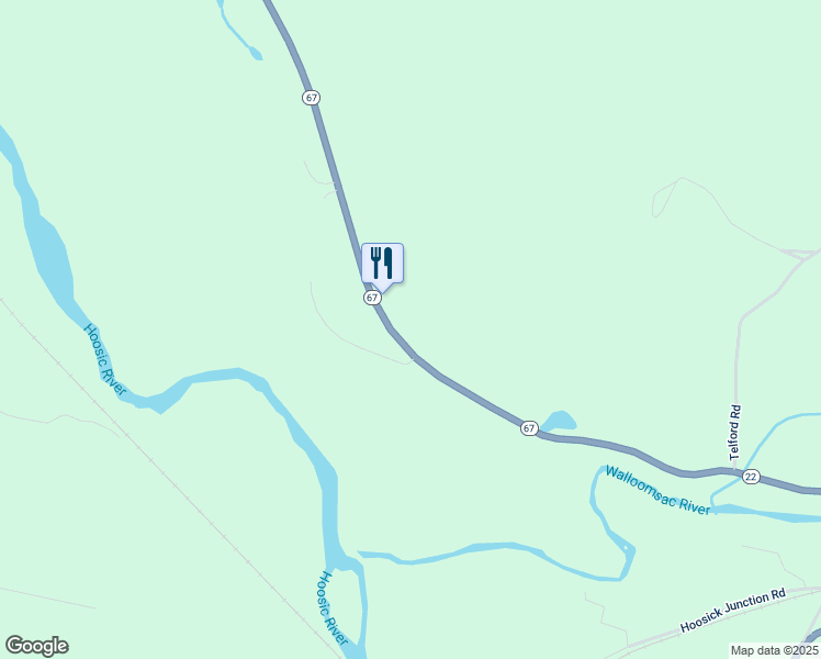map of restaurants, bars, coffee shops, grocery stores, and more near 22438 New York 22 in Eagle Bridge