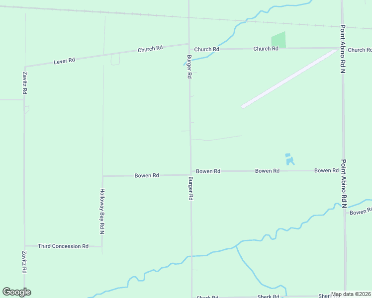 map of restaurants, bars, coffee shops, grocery stores, and more near 2227 Burger Road in Fort Erie