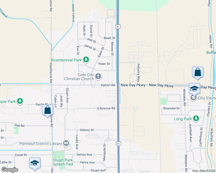 map of restaurants, bars, coffee shops, grocery stores, and more near in Chubbuck