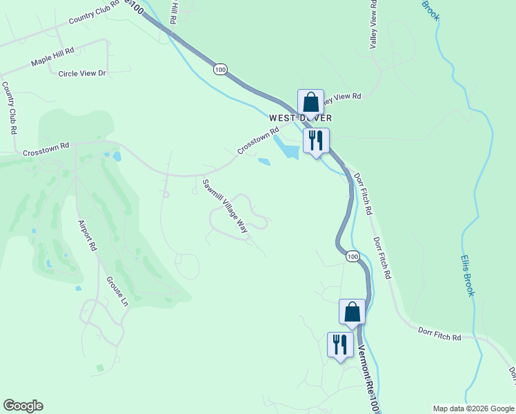 map of restaurants, bars, coffee shops, grocery stores, and more near 14 Stone Ridge Loop in Dover