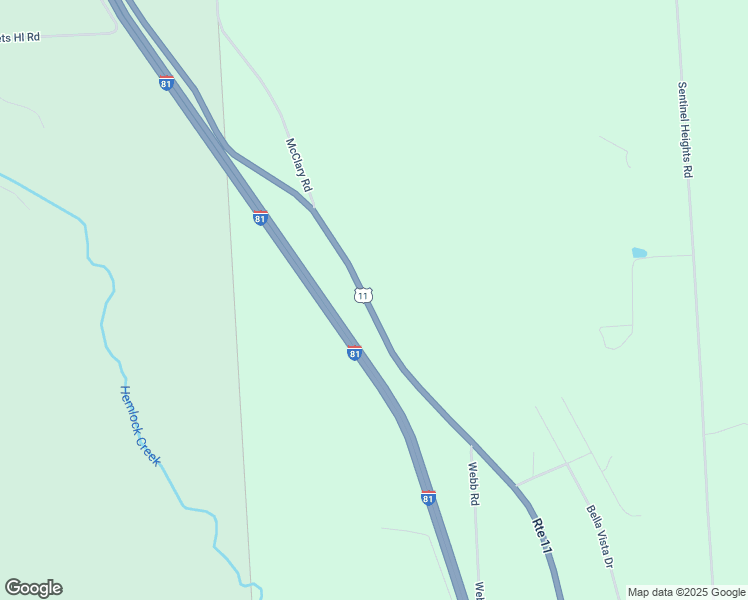 map of restaurants, bars, coffee shops, grocery stores, and more near 3384 U.S. 11 in LaFayette