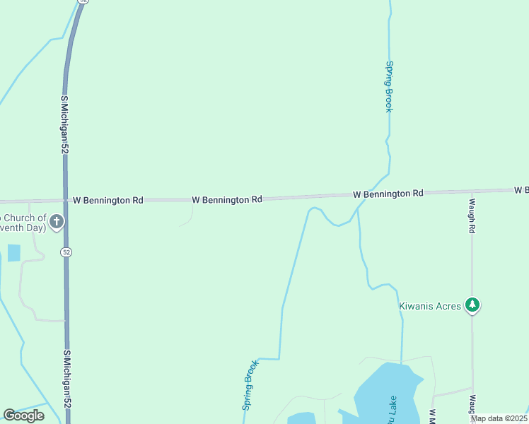 map of restaurants, bars, coffee shops, grocery stores, and more near 2377 West Bennington Road in Owosso