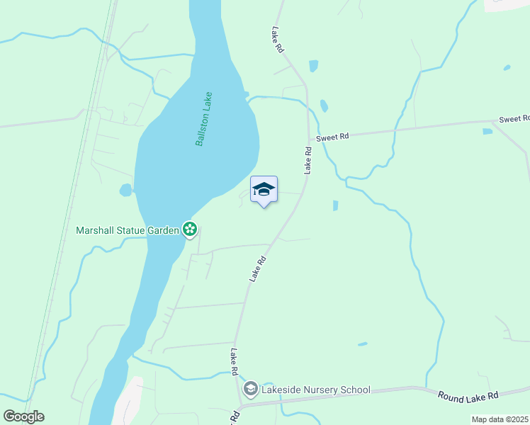 map of restaurants, bars, coffee shops, grocery stores, and more near in Ballston Lake