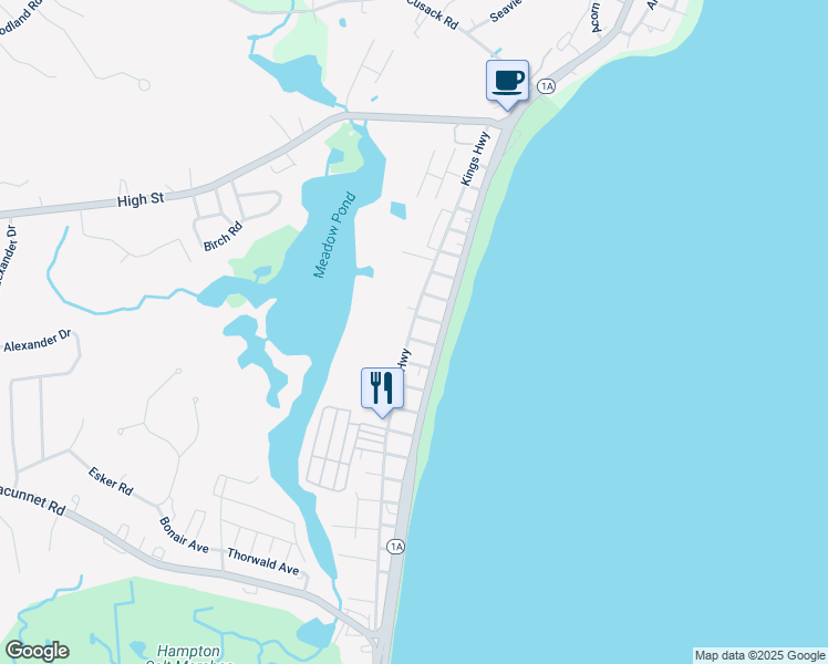 map of restaurants, bars, coffee shops, grocery stores, and more near 4 12th Street in Hampton
