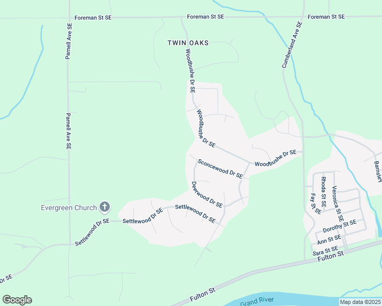 map of restaurants, bars, coffee shops, grocery stores, and more near 10809 Sconcewood Drive Southeast in Lowell