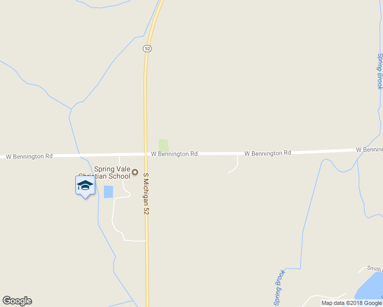 map of restaurants, bars, coffee shops, grocery stores, and more near 2998 West Bennington Road in Owosso