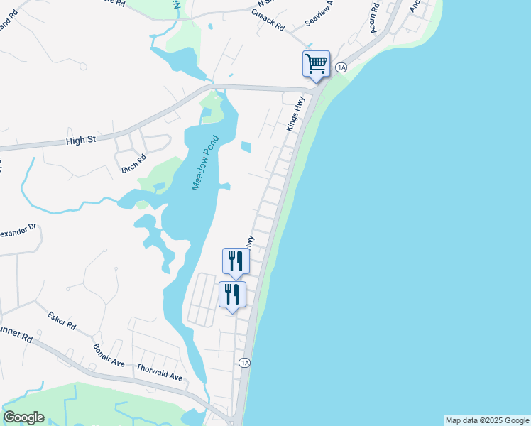 map of restaurants, bars, coffee shops, grocery stores, and more near 4 12th Street in Hampton